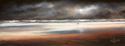 Stormy Coast by Philip Gray - Original Drawing on Paper sized 32x12 inches. Available from Whitewall Galleries